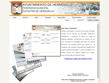 Tablet Screenshot of catastro-hermosillo.gob.mx